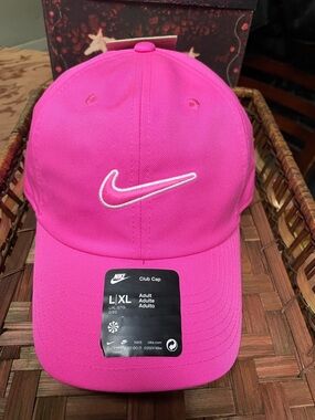 Nike Hot Pink Club Cap with White Swoosh